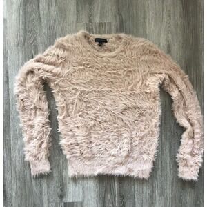 Banana Republic Women Pink Plush Pullover Sweater Size Medium